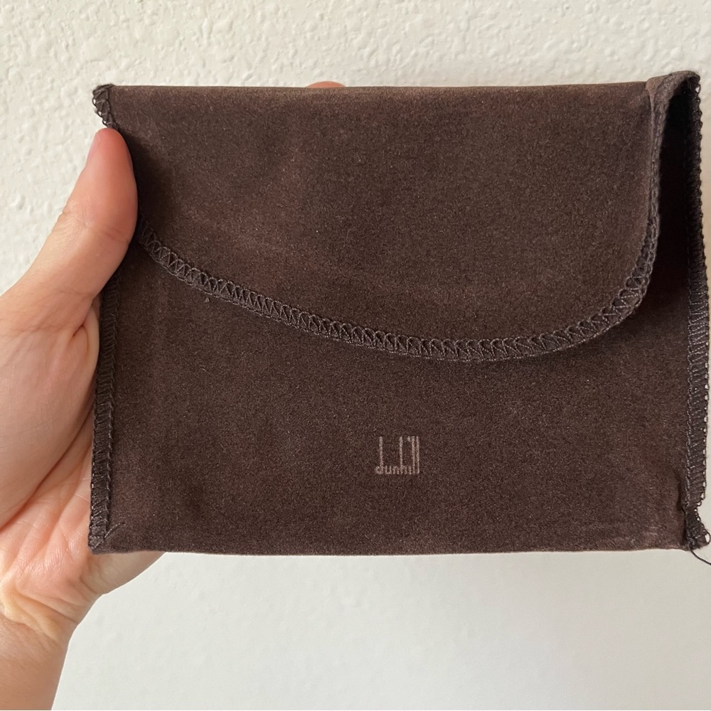 NWT Alfred Dunhill Men’s Minimalist Black Genuine Leather Credit Card Holder - Picture 5 of 11